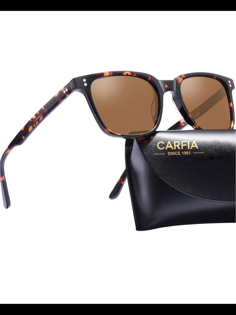 CARFIA Polarized Sunglasses for Women: Acetate, Small/Medium Size, UV400